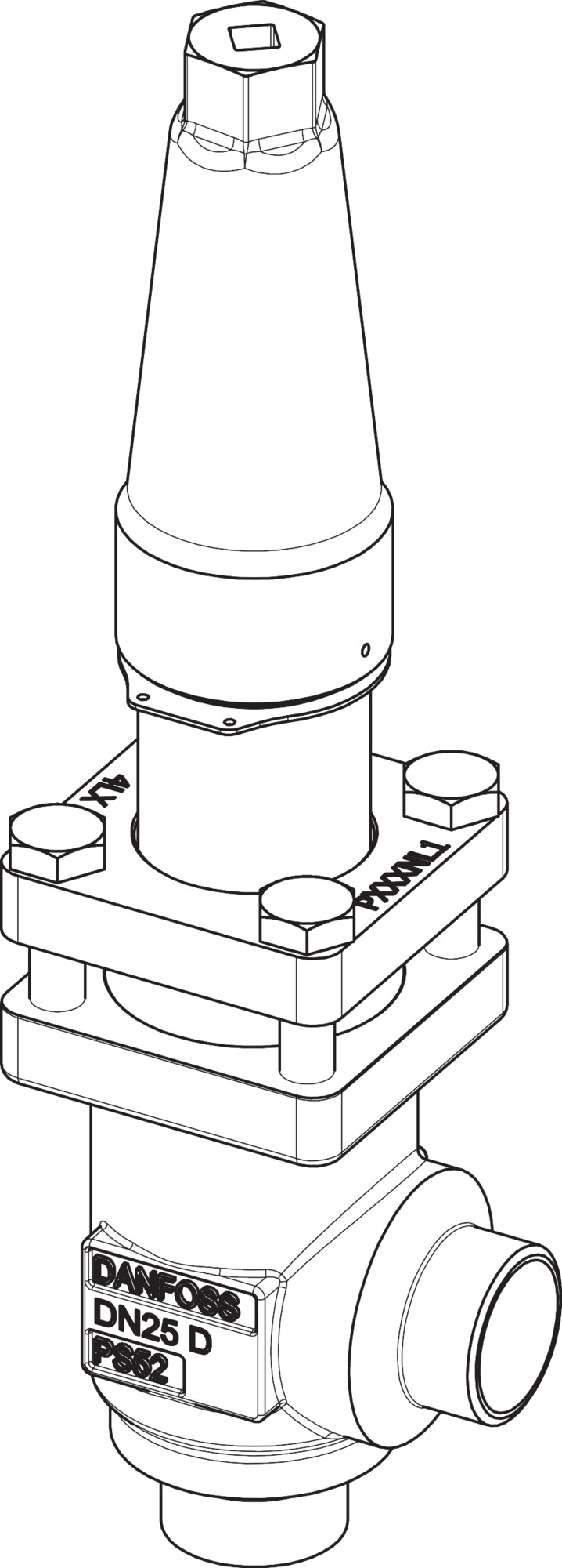 Check and stop valve, SCA-X 50