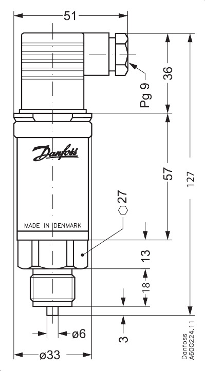 Pressure transmitter AKS 33