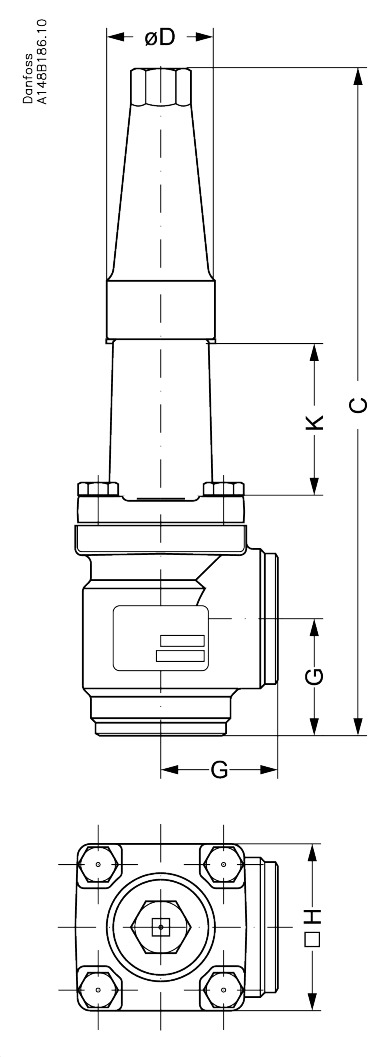 Check and stop valve, SCA-X 50