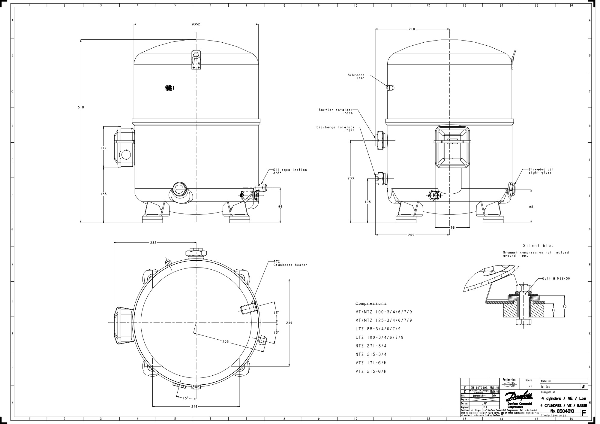 NTZ271A4LR1B DANFOSS 120F0242