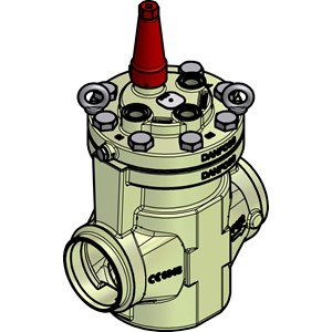 027H7161 Pilot Operated Servo Valve, ICS 150, 150.0 mm, Butt weld