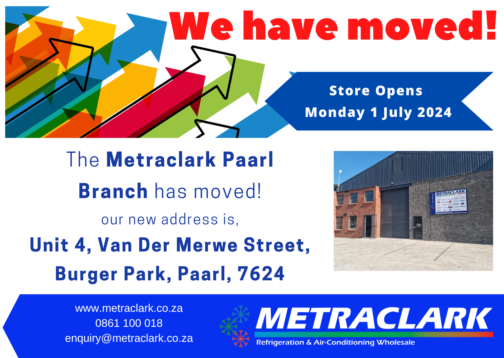 The Metraclark Paarl Branch Has Moved!