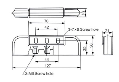 CT-1332 Hinge Edgemount Per Pair