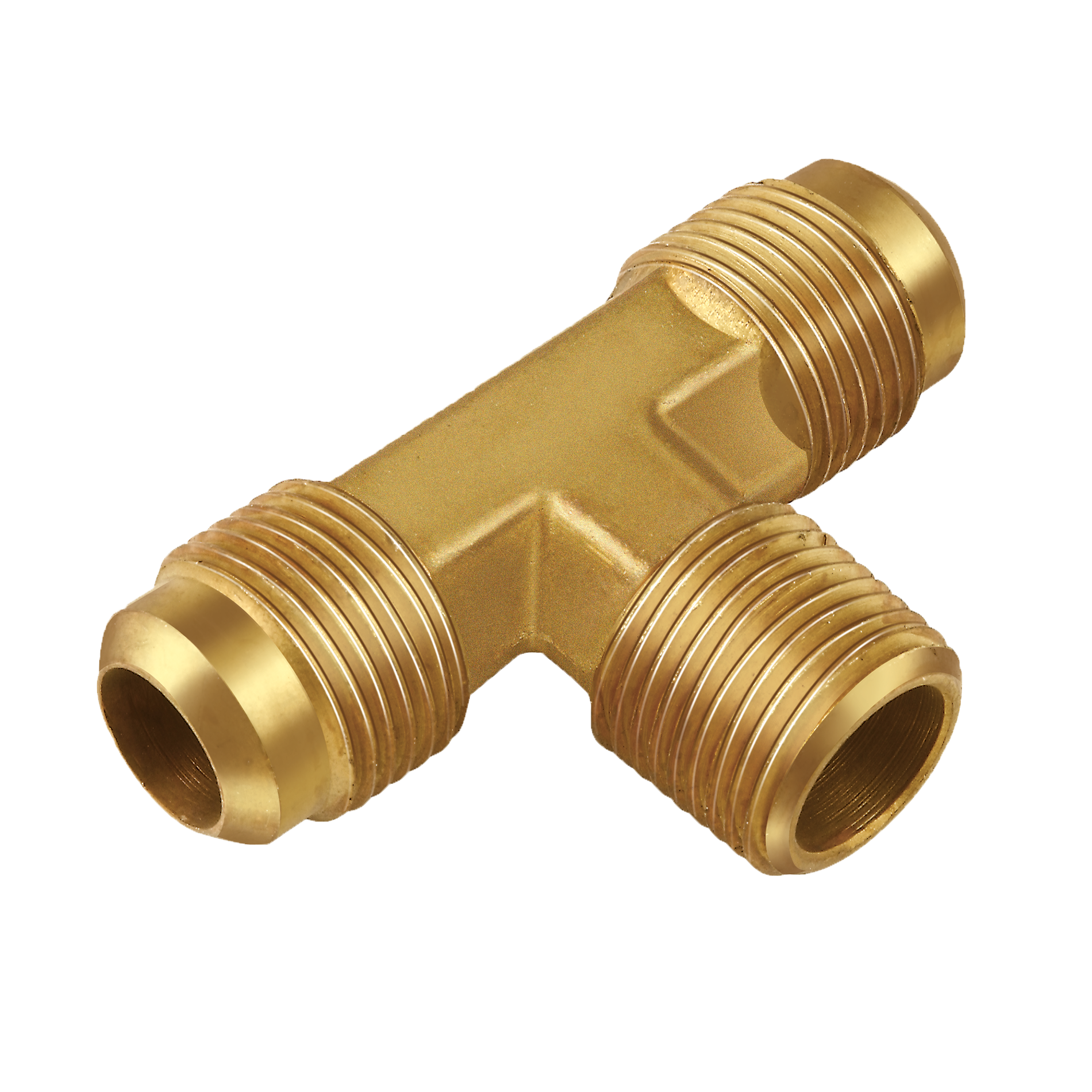 T1-8B  Tee 1/2" Flare x 1/2" Flare x 1/4" Male Pipe Thread