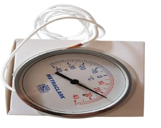 Room Thermometer 100mm Dia Dial for -40C to 40C Surface Mount