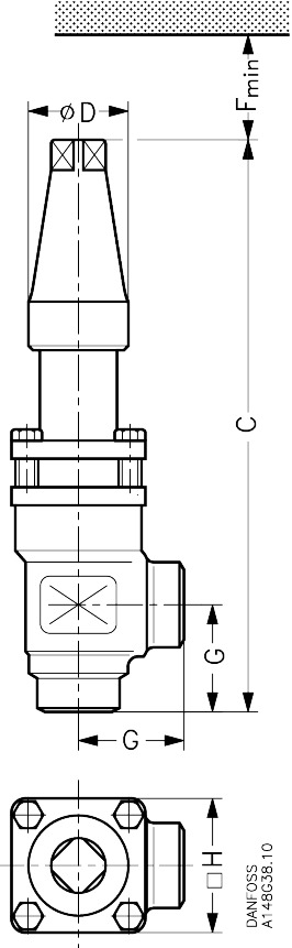 Check and stop valve, SCA-X 25