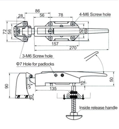 CT-1178 Latch and Strike Set