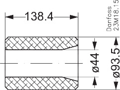 023U5381 Drier Block 48-DA Solid Core for Burnout