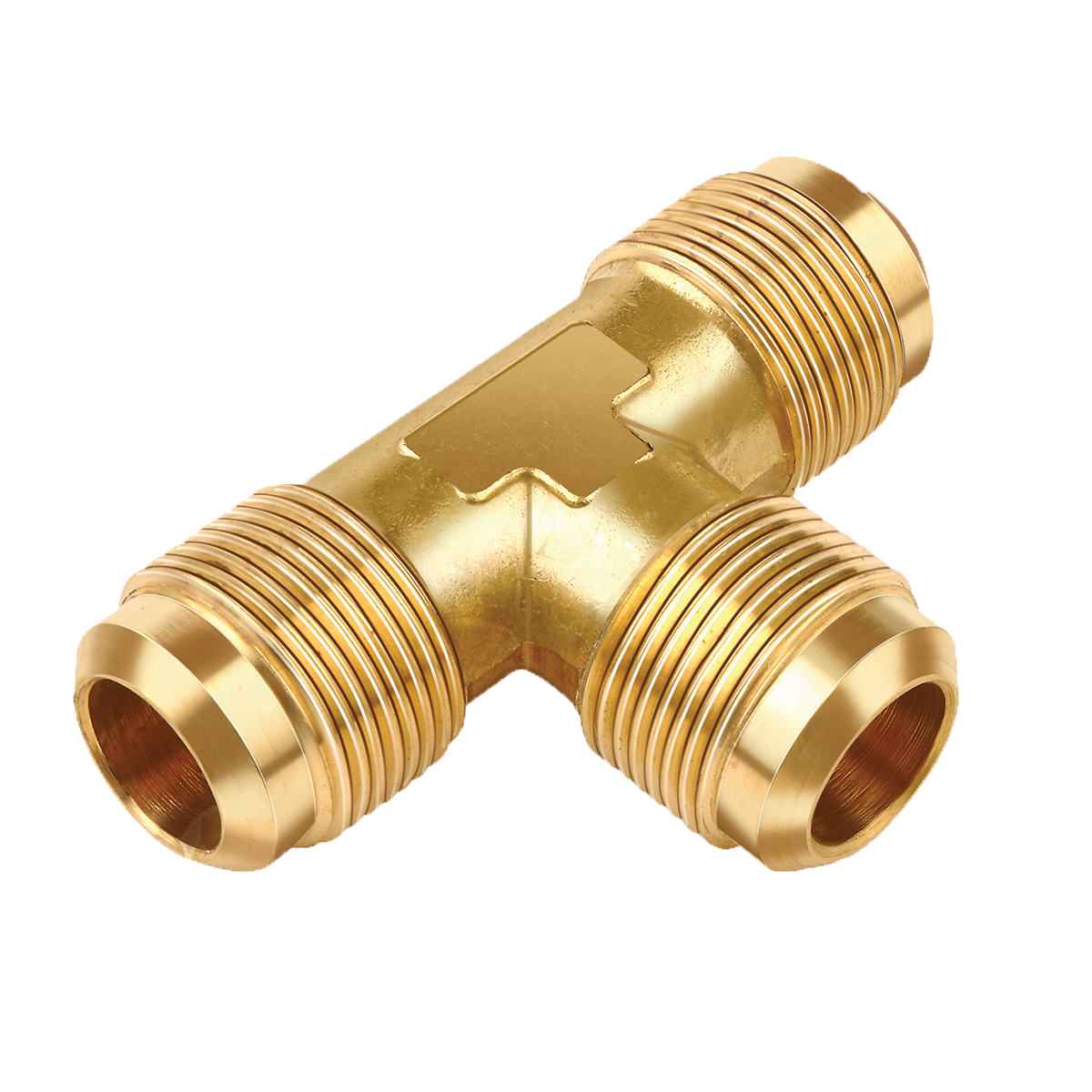 T2-4 Brass 1/4"Tee Flare