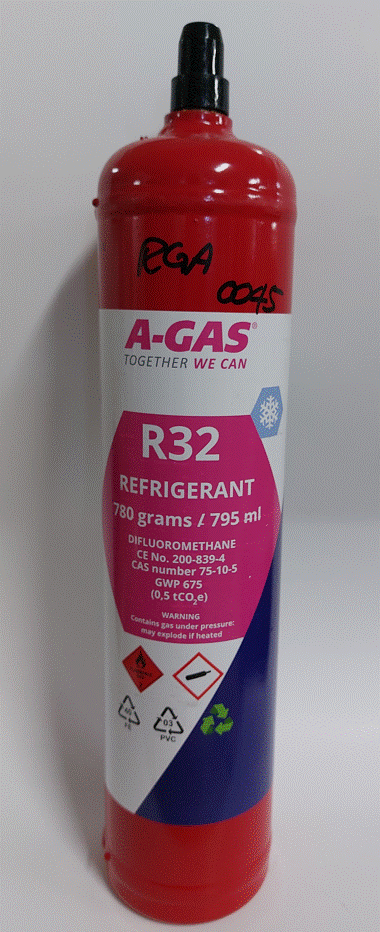 A-Gas Refrigerant Grade R32 in 780 g Aerosol