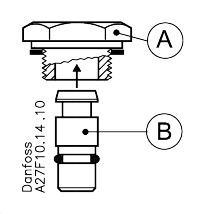 PM and ICS Blanking plug A+B, ICS 100 - 150